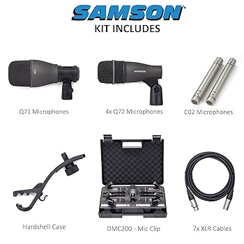 菅*原様 SAMSON ドラム用マイクセット ７KIT Amazon.com: Samson DK707 Drum Mic 7-Piece Kit : Musical